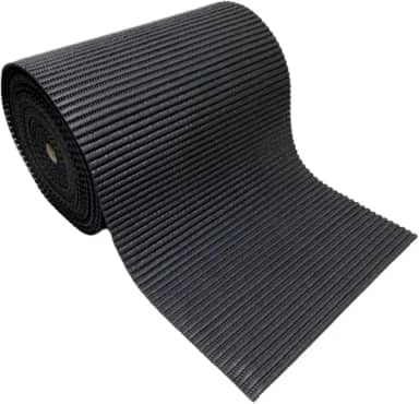 Passadeira Antiderrapante Cozinha 2 M X 65 Cm - Emborrachado (Preto 65 cm)