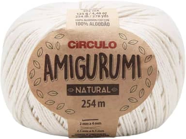 Fio Amigurumi Linha Novelo 254m 125g 0020 NATURAL