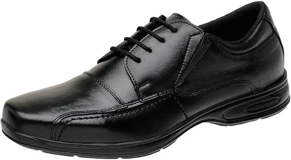 Sapato Social Couro Legítimo Anti Stress Conforto Ortopédico 5070