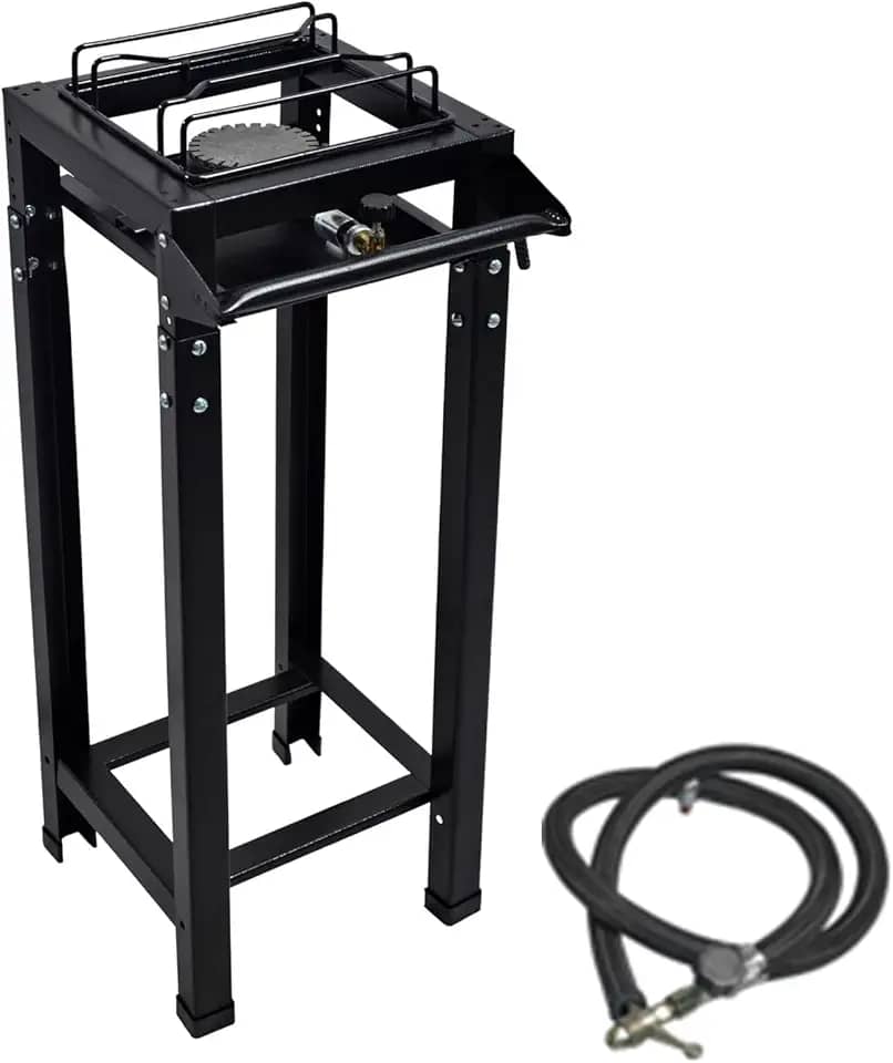 Fogão 1 Boca Industrial Alta Pressão Ferro Fundido Preto Roa