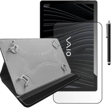 Kit Capa Couro + Película + Caneta Para Tablet Vaio Tl10 - Blance