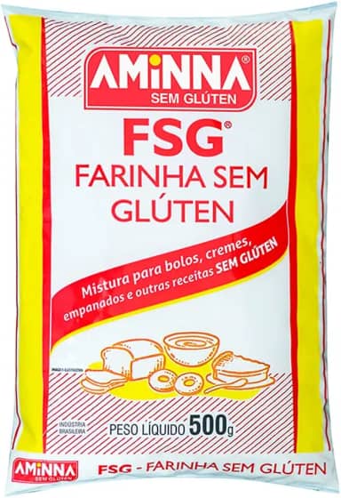 Aminna Farinha Fsg® Sem Glúten Sem Lactose 500G