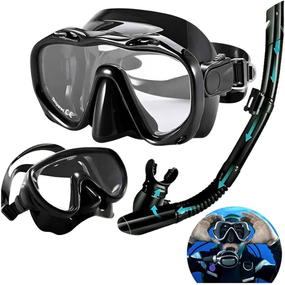 Kit Mergulho Máscara Óculos Lentes Profissional Snorkel Nfe Praia Piscina Adulto Juvenil