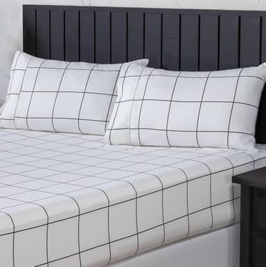 Jogo de Cama Queen Percal 400 Fios Ponto Palito 03 Peças, Antiácaro, Anti-pilling com Toque Macio - Chess