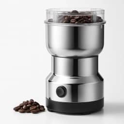 Moedor de Café Elétrico Triturador de Grãos, Sementes, Especiarias, Temperos, Amendoim, Ervas Secas, Portátil e Rápido com Lâminas Inox, Tampa Transparente, Baixo Ruído, Uso Doméstico e Cozinha