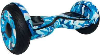 Hoverboard 10 Polegadas Skate Elétrico com Led e Bluetooth Original Brinovar (Azul Camuflado)