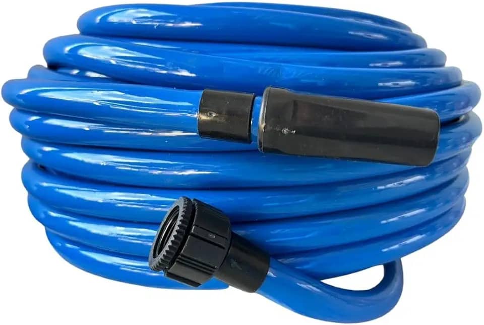 Mangueira de Jardim Azul, 30 Metros, com Conectores, para Irrigação não amassa não da nó com esguicho forte e regulável Borracha de agua para lava casa quintal para maquina lavadoura alta pressão