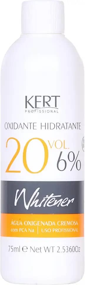 Whitener Água Oxigenada Cremosa Com Pca Na Oxidante Hidratante 20 Vol 6% 75 Ml Branca