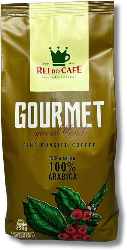 Café Moido Gourmet Torrado 250g REI DO CAFE 100% Arábica Alta Mogiana Cafeteria Tradicional de Santos