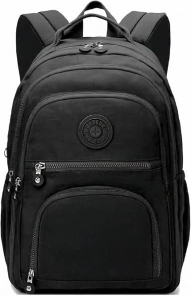 Mochila Feminina Masculina Tactel Notebook Escolar Resistente Grande Costas Juvenil Escola Preta
