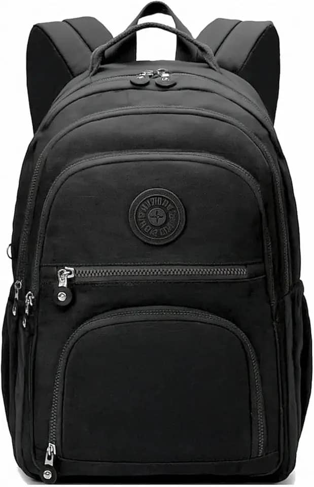Mochila Feminina Masculina Tactel Notebook Escolar Resistente Grande Costas Juvenil Escola Preta