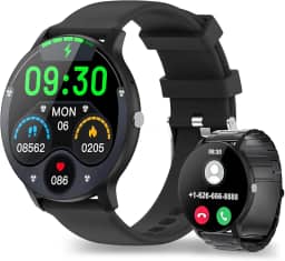 Relogio smartwatch, Relógio Inteligente Esportivo com Bluetooth, Monitor de Sono, Pressão Arterial e Frequência Cardíaca, Resistente à Água IP67, Relógio smartwatch com Lembrete por SMS