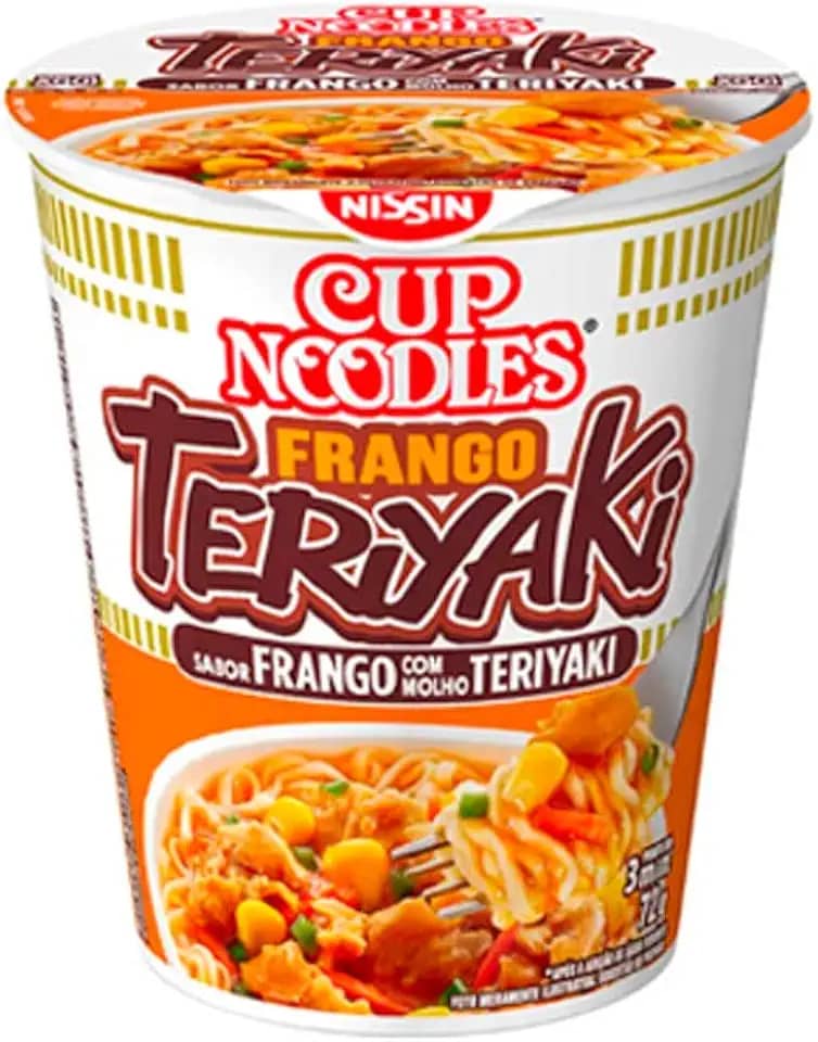 Cup Noodles Sabor Frango Teriyaki Nissin 72g