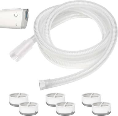 Tubo CPAP de substituição para AirMini com Humi DX, incluindo tubo compatível com Airmini P10/N20/F20 e 6 Humi DX compatível com conector N20/P10 para AirMini, suprimentos CPAP de ótimo valor por