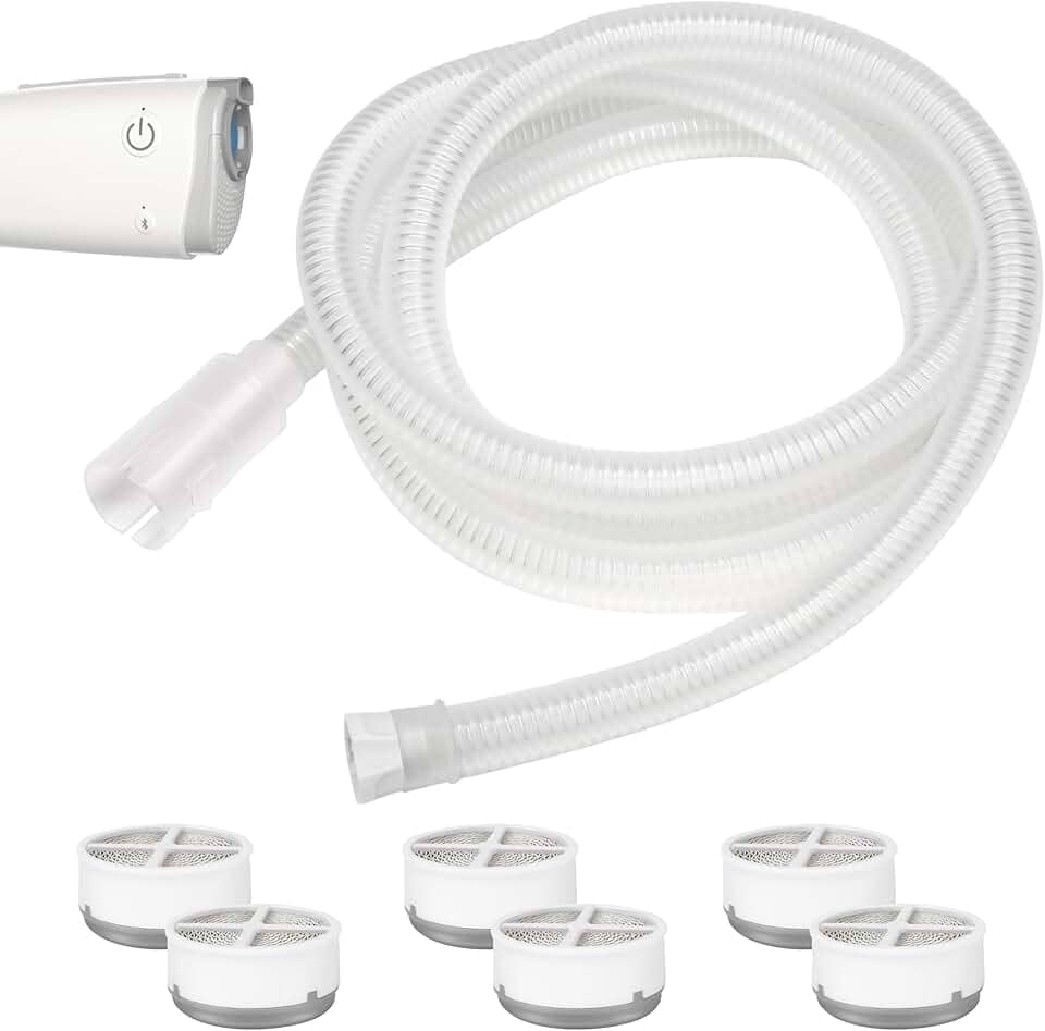 Tubo CPAP de substituição para AirMini com Humi DX, incluindo tubo compatível com Airmini P10/N20/F20 e 6 Humi DX compatível com conector N20/P10 para AirMini, suprimentos CPAP de ótimo valor por