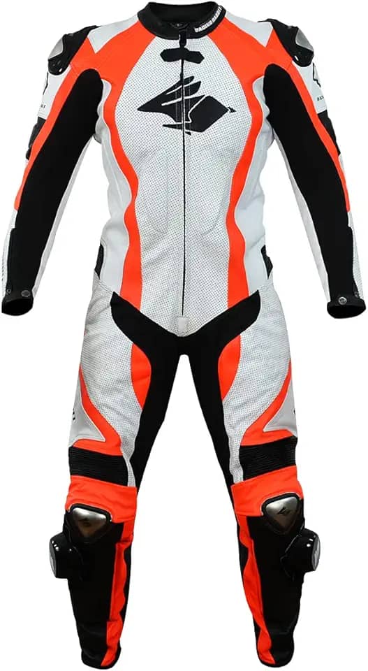 Macacão Couro Motociclista 1p - ENERGY - Racing Rabbit