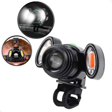 Lanterna Cabeça Bike led 15000 Lumens Capacete Recarregável Profissional Usb Mundo Compras