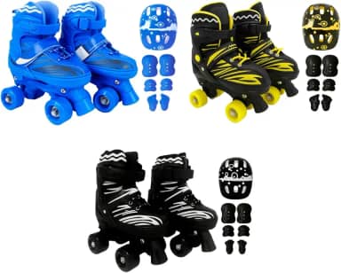 Patins Infantil Roller Ajustável 4 Rodas Rodinha Proteção