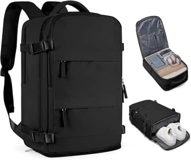Mochila de viagem coofay casual e versátil, A - Preto, Standard, Mochilas de viagem