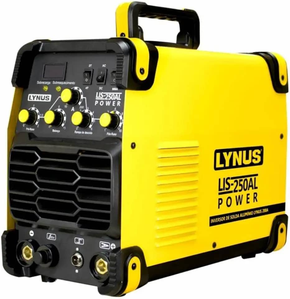 Solda TIG E Inversora 200A Lynus LIS-250AL Para Alumínio 220V