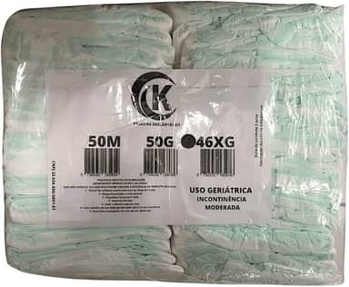 Fralda Geriátrica Adulto Segunda Linha Com 50 Unidades Tamanho M G XG Incontinência Moderada (X-Grande)