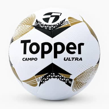 Bola de Futebol de Campo Topper Ultra Dupla Colagem Oficial Dourada