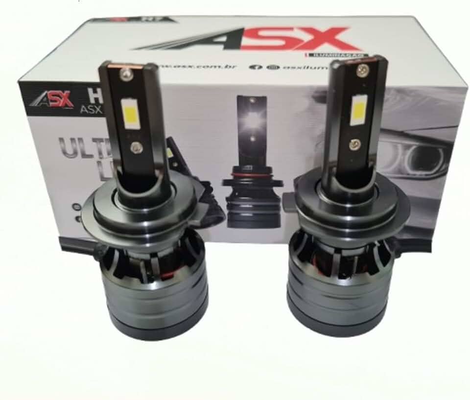 Par De Lampada Ultra Led Asx H7-70w 10000 Lúmens 6000k