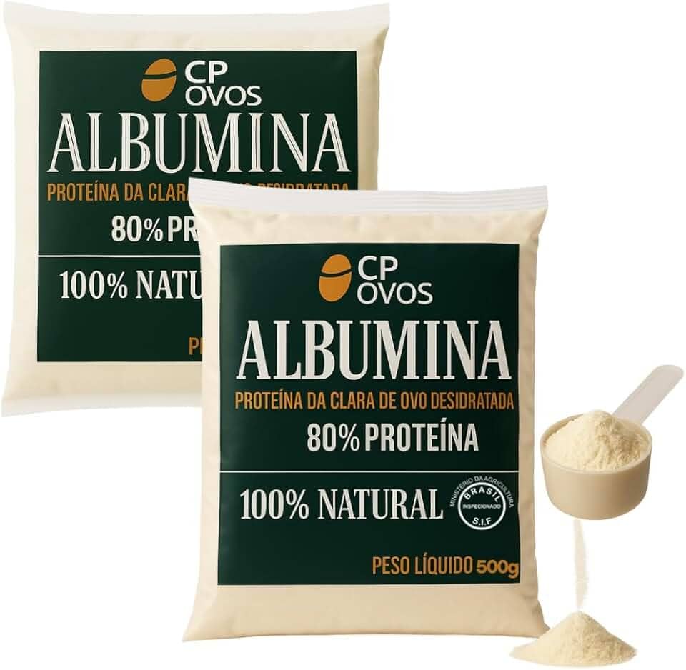 Albumina CP Ovos - 80% Proteína - Suplemento Natural 1kg