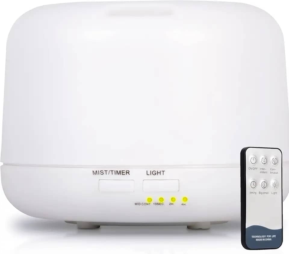 Umidificador de ar Difusor De Ambientes Aromatizador Ultrassonico 500ml com Controle Remoto