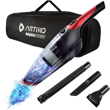 Aspirador De Pó Água e Objetos Sem Fio Portátil Artiko Aquadust Turbo Potente Bivolt Lithium 7.6V