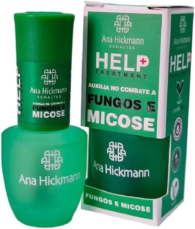Esmalte Tratamento Antifúngico Unhas Ana Hickmann - Help Treatment Melaleuca, Base Fortalecedora, 9ml