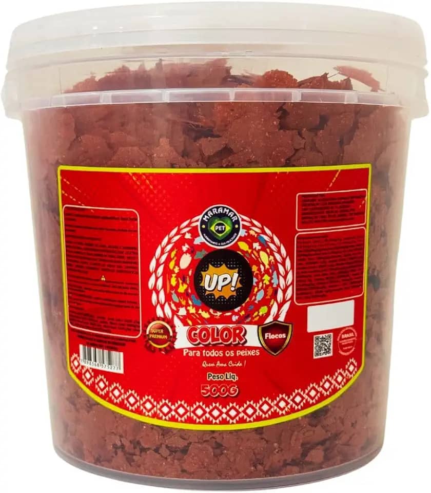 Ração Para Peixes Flocos Color Up 500g Maramar