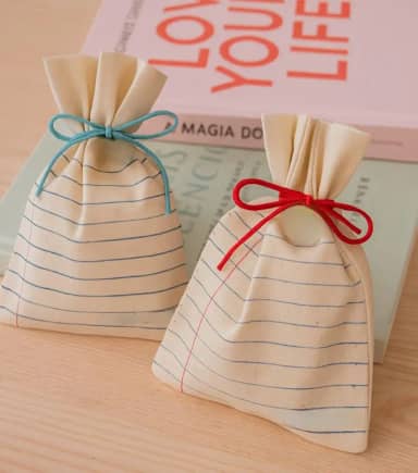 Saquinhos de Algodão Cru para Lembrancinhas, 10 Unidades, 10 x 15 cm, Branco Natural