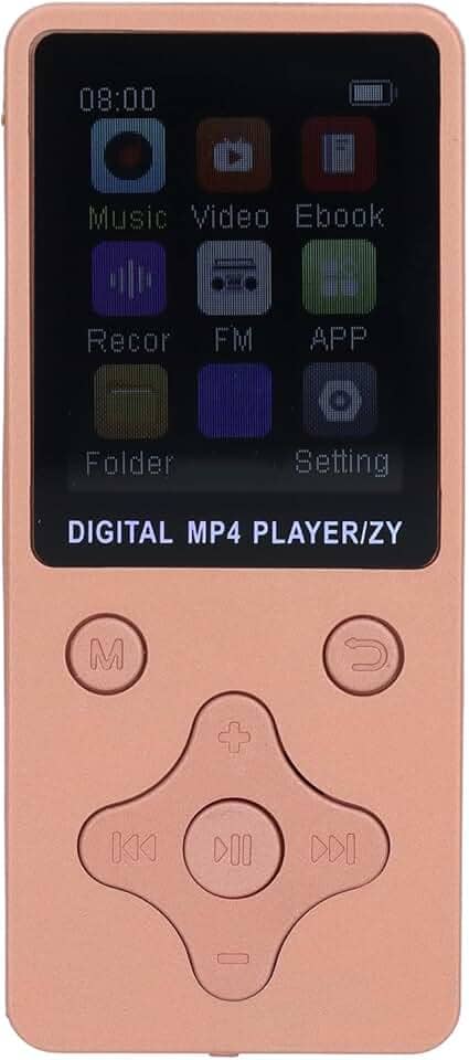 Leitor de MP3 de 64 GB, Leitor de MP3 Portátil de Som HiFi Sem Perdas Com Memória de 64 GB, Leitor de Música Bluetooth Com Tela LCD de 1,8 Polegadas Com Rádio FM e Função de
