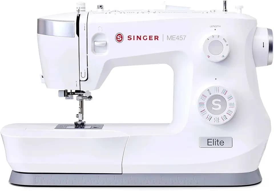 Máquina de Costura Overlock Singer S0105 127V | 6 Tipos de Pontos, 1.300 PPM | Braço Livre, LED, Estrutura em metal | Costura com 1 ou 2 Agulhas | Ideal para Malha, Bainha e Acabamentos Profissionais