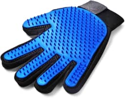 Luva Removedora de Pelos para Pets com 180 Pontas de Silicone Ajustável para Cães e Gatos Tamanho Único