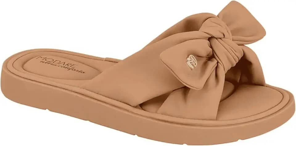 Chinelo Slide Modare Ultraconforto Ortopedico Laço Feminino 7208.101 - Original