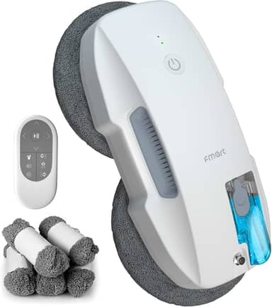 Robô de Limpeza de Janelas FMART T9 Pro, Pulverização Inteligente com Atomização Ultrassônica, 3800PA, Planejamento Inteligente de Rotas com IA, Tecnologia de Detecção de Bordas, Controle Remoto