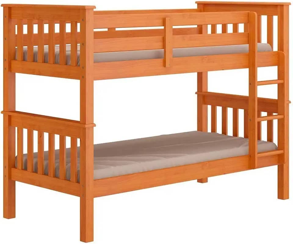 Beliche Madeira Maciça Mel Acetinado com Escada Fixa Marjorie