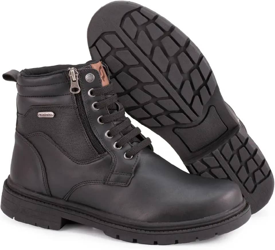 Bota Masculina Coturno Casual elastico Zíper casual comfortavel