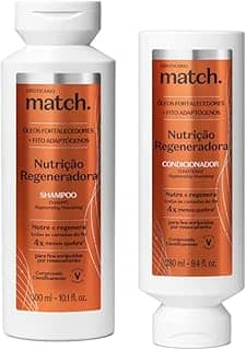 Combo Match Nutrição Regeneradora O BOTICARIO: Shampoo e Condicionador Para Fios Enrijecidos Por Ressecamento