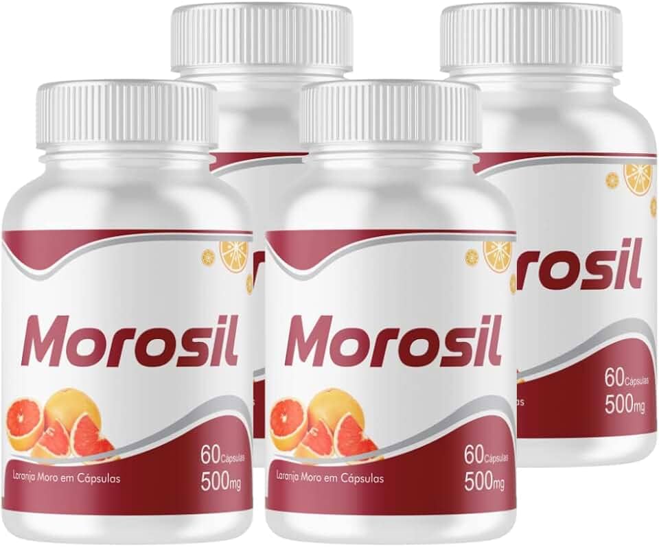 Morosil Laranja Moro 500mg 60 Cápsulas - 4 Unidades