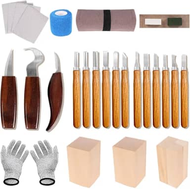 Formao para Madeira, Kit de Faca, 28 Peças Faca de Madeira Detalhada, Kit de Ferramentas de Esculpir, Ferramenta de Argila de Cerâmica, Ferramenta de Escultura de Cerâmica para Esculpir CerâMica
