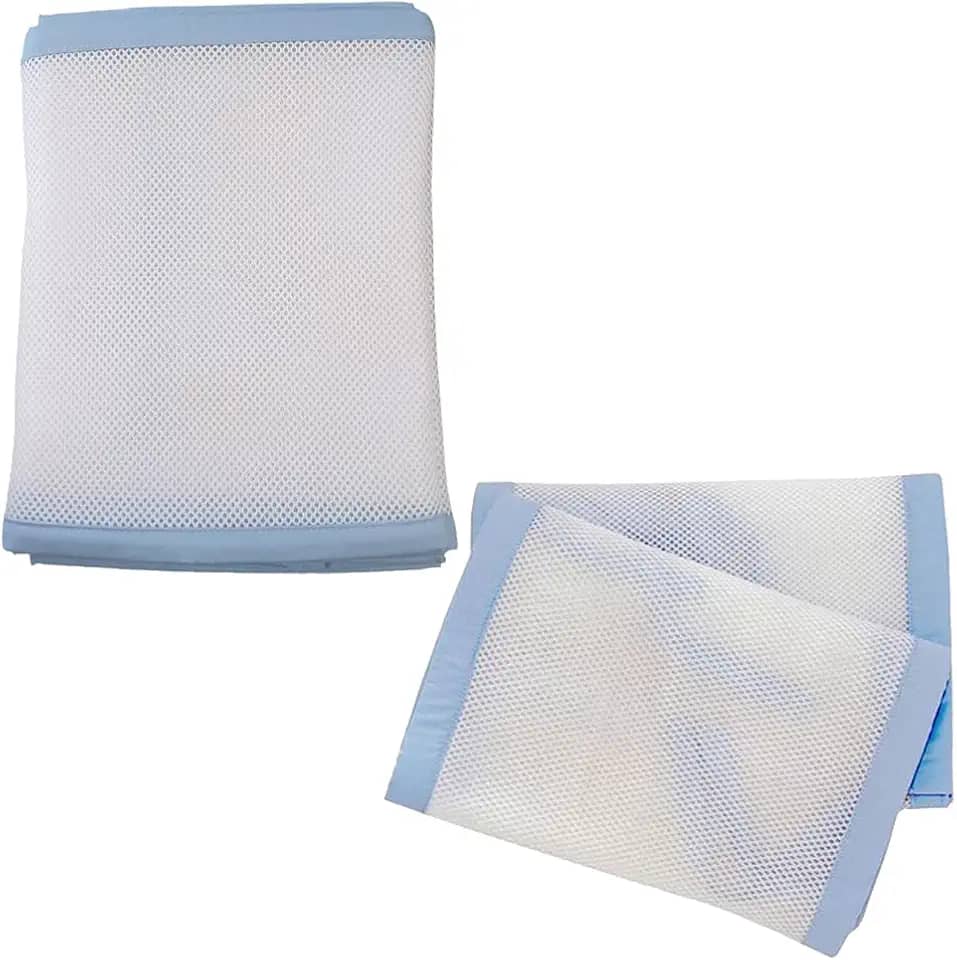 Tela Respirável Para Berço, Baby Deluxe, Azul Claro
