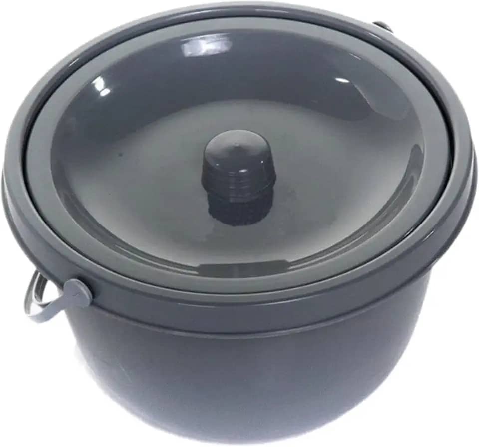 harayaa Vaso sanitário portátil, mictório leve com tampa seladora de odores, vaso sanitário portátil, cômoda de cabeceira para quarto, camping, casa, barraca,