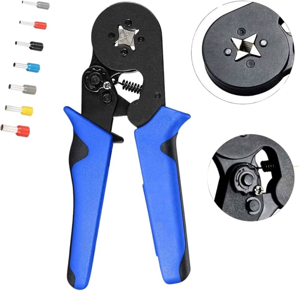 Alicate Crimpar Prensa Terminal Ilhos Tubolar De 0,25 Até 10mm² Vm