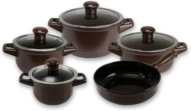 Ceraflame Conjunto Panelas de Cerâmica Duo Smart 5 Peças Chocolate -