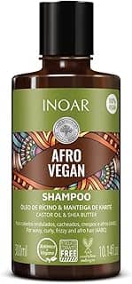Inoar, Afro Vegan Shampoo Vegano para Cabelos Cacheados e Crespos - 300ml