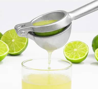 Espremedor Manual de Limão e Laranja Inox Pratico Drinks Bebidas