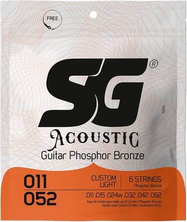 Encordoamento 011 SG Bronze Fosforo para Violão